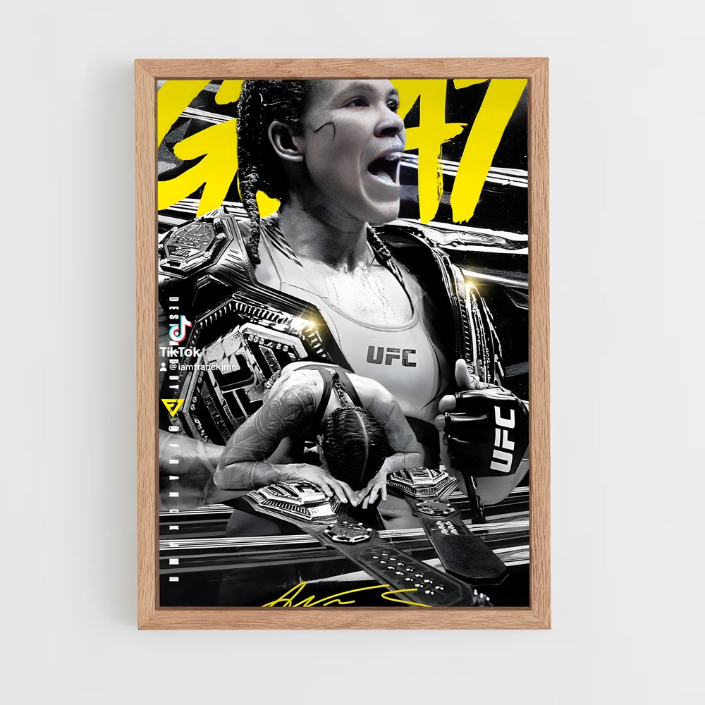 ap-amanda nunes-4 cadre Bois clair