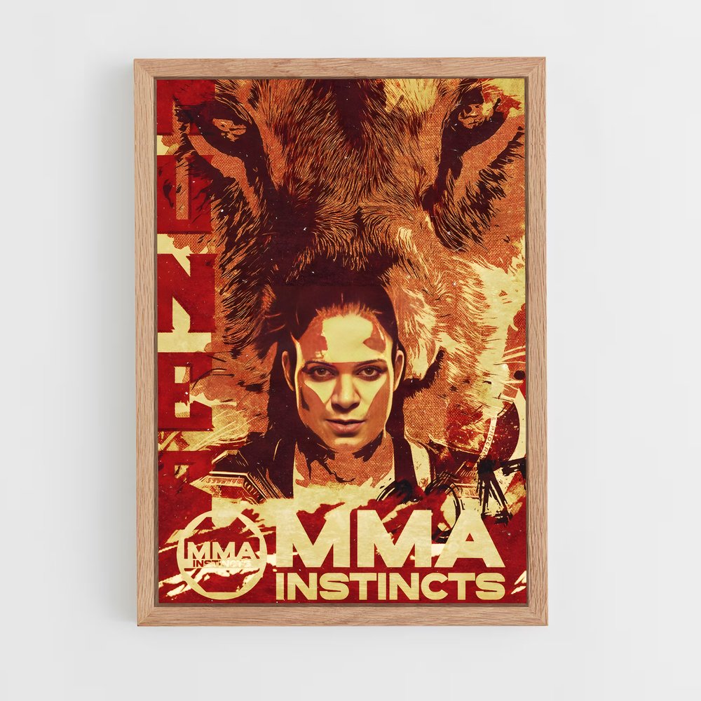 ap-amanda nunes-5 cadre Bois clair