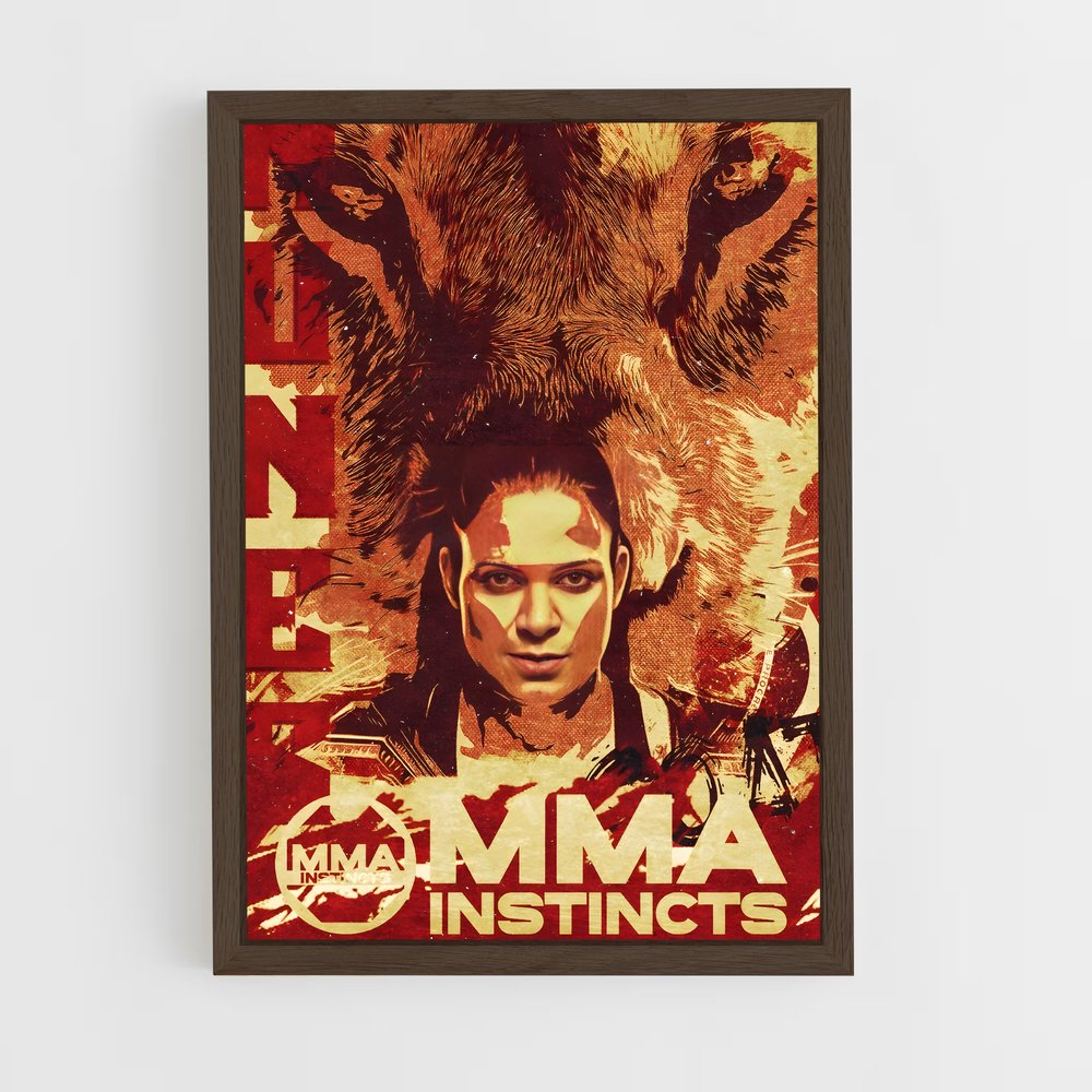 ap-amanda nunes-5 cadre Bois foncé
