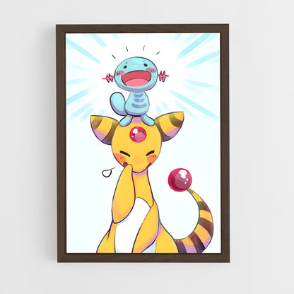 ap-ampharos-3 cadre Bois foncé