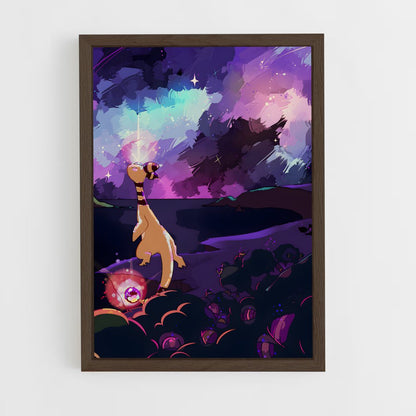 ap-ampharos-4 cadre Bois foncé