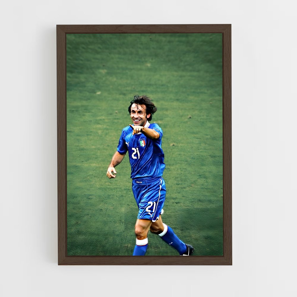 ap-andrea pirlo-6 cadre Bois foncé