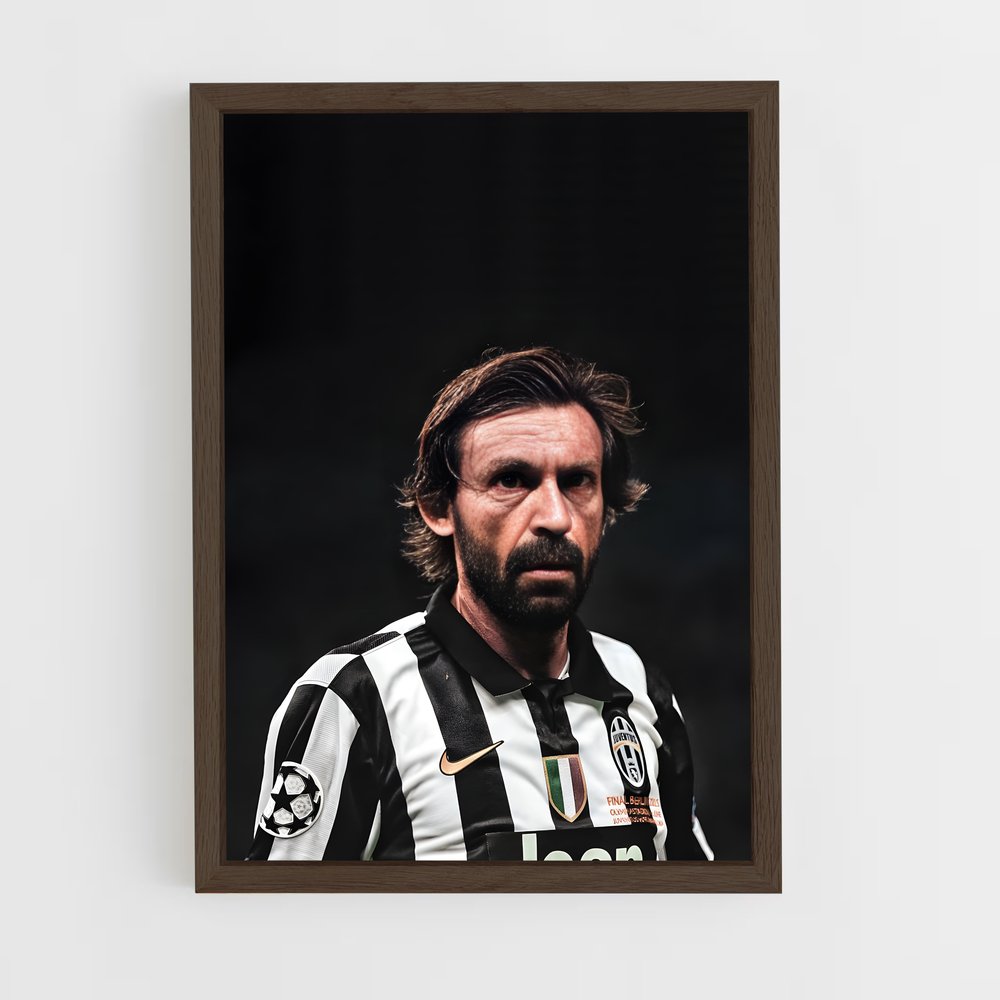 ap-andrea pirlo-8 cadre Bois foncé