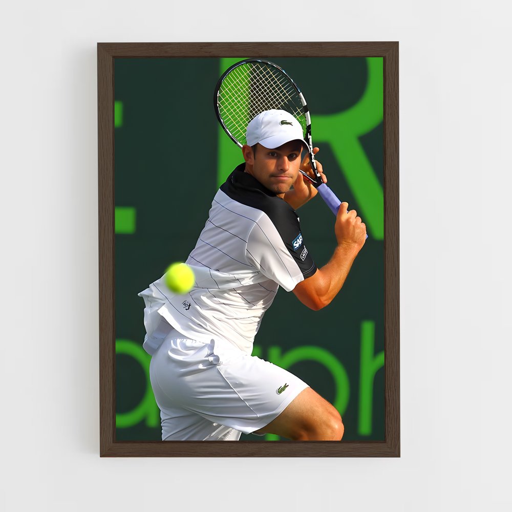 ap-andy roddick-1 cadre Bois foncé