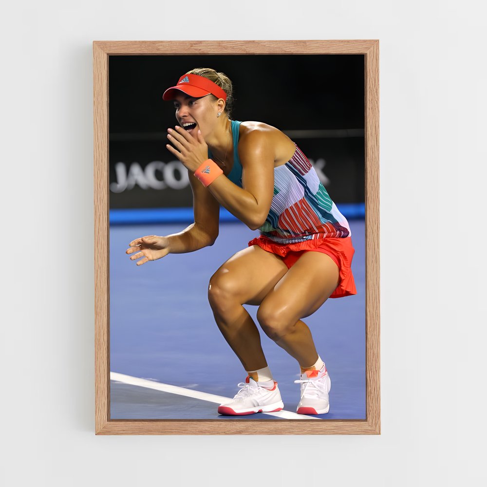 ap-angelique kerber-2 cadre Bois clair