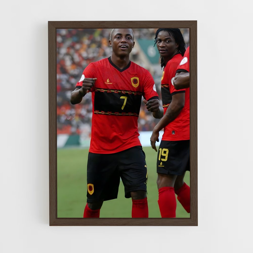 ap-angola national football team-3 cadre Bois foncé