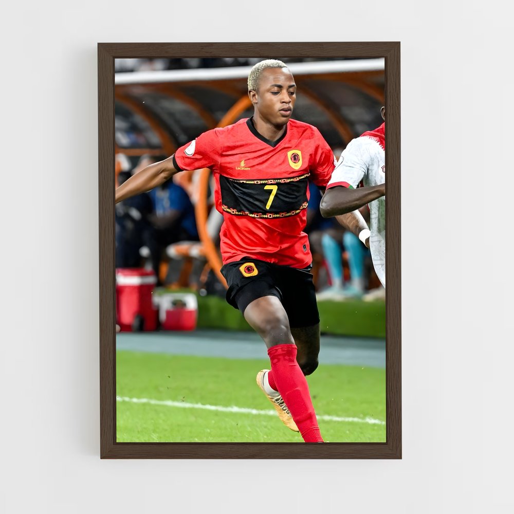 ap-angola national football team-4 cadre Bois foncé