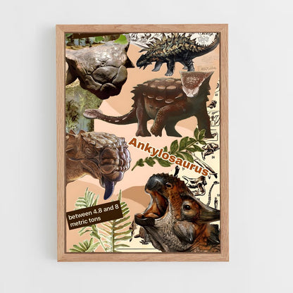 ap-ankylosaurus-1 cadre Bois clair