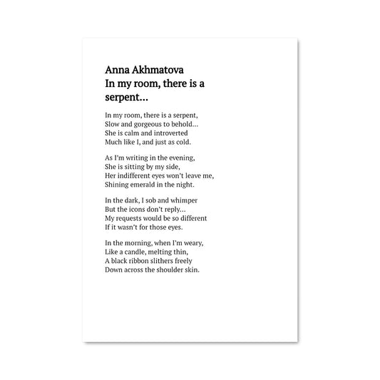 Poster Vers d'Anna