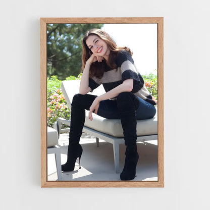 ap-anne hathaway-13 cadre Bois clair
