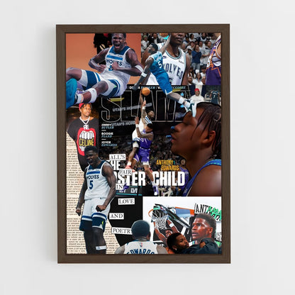 ap-anthony edwards-2 cadre Bois foncé