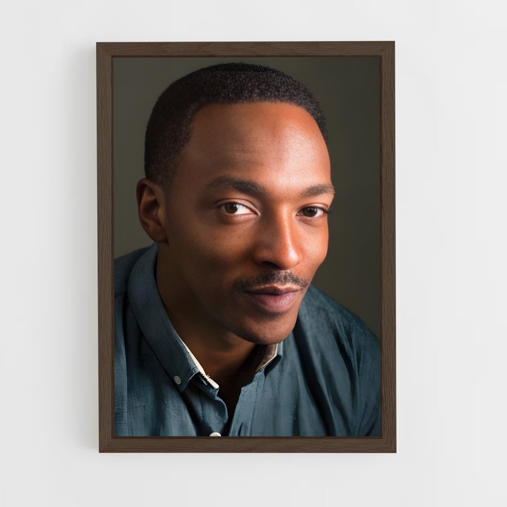 ap-anthony mackie-1 cadre Bois foncé