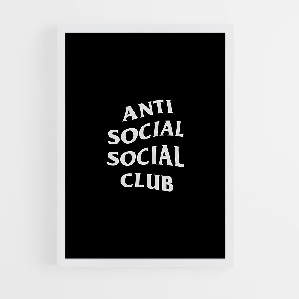 ap-anti social social club-1 cadre Blanc