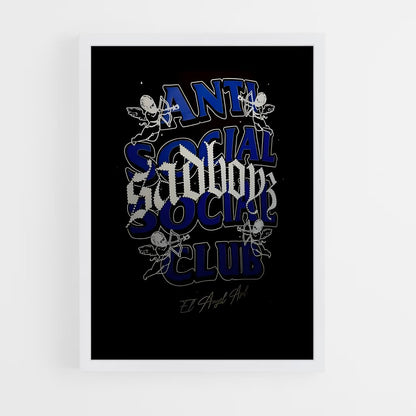 ap-anti social social club-7 cadre Blanc