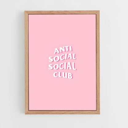 ap-anti social social club-8 cadre Bois clair