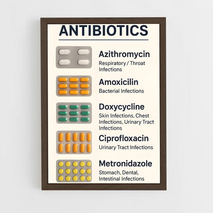 ap-antibiotics-1 cadre Bois foncé