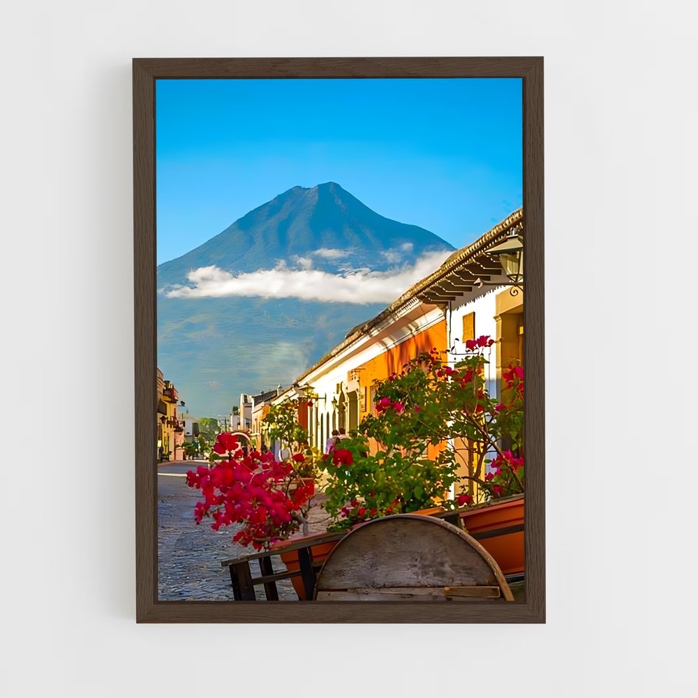 ap-antigua guatemala-6 cadre Bois foncé
