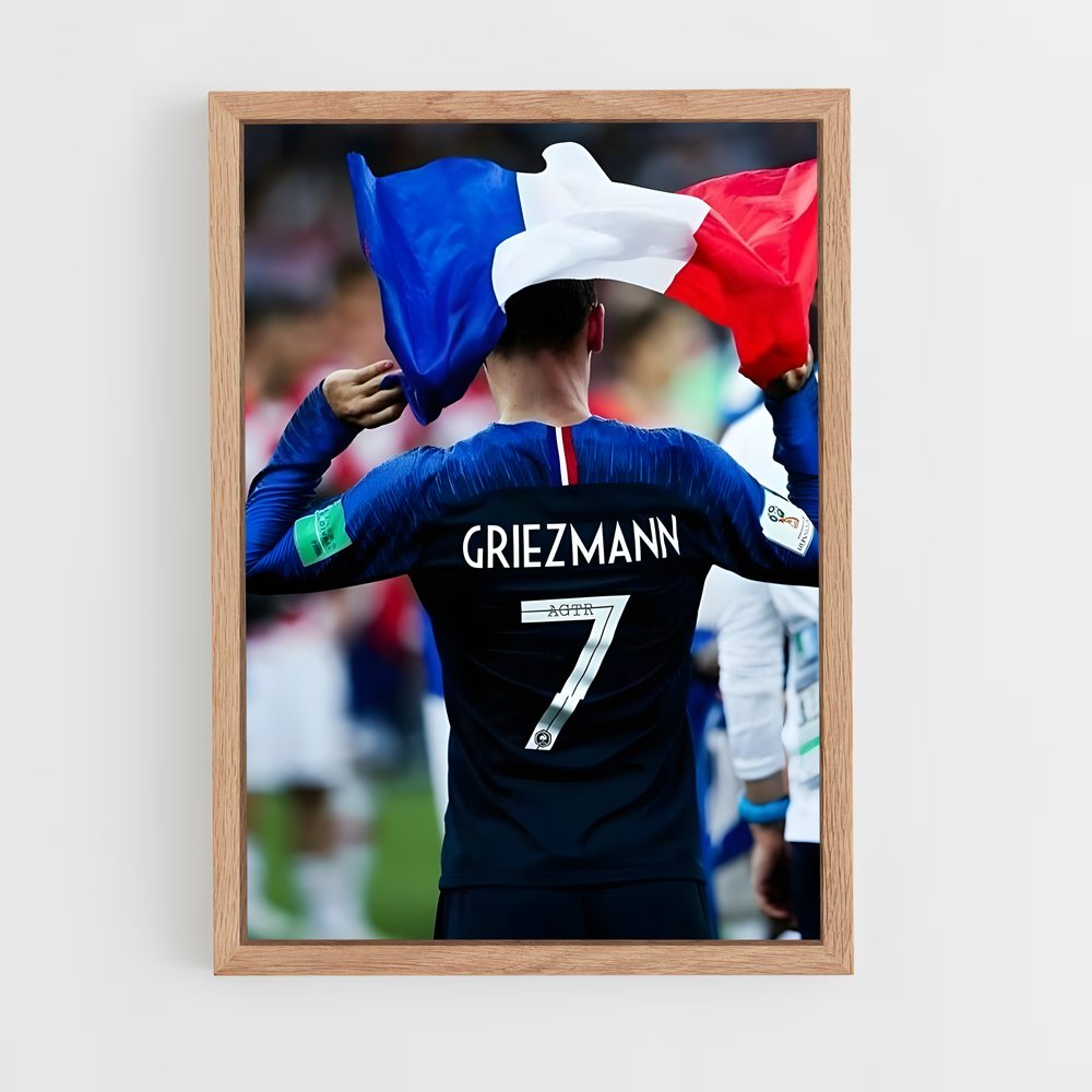 ap-antoine griezmann-10 cadre Bois clair