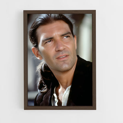 ap-antonio banderas-2 cadre Bois foncé