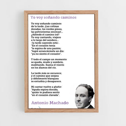 ap-antonio machado-2 cadre Bois clair