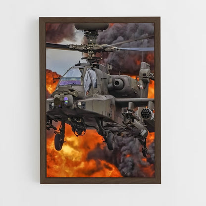 ap-apache ah-64-6 cadre Bois foncé