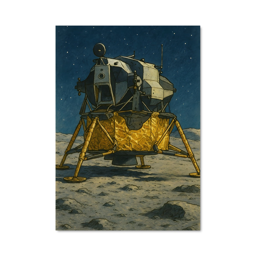 Poster Robot Lunaire