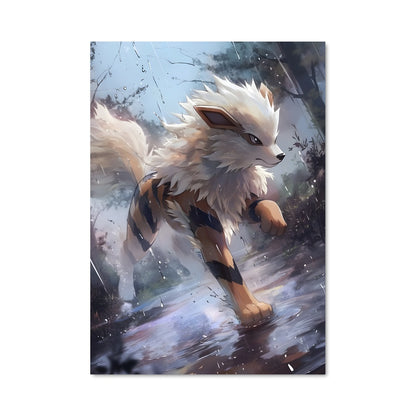 Poster Loup de Pluie