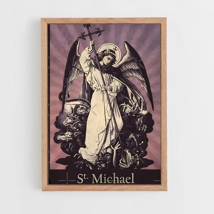 ap-archangel michael-10 cadre Bois clair