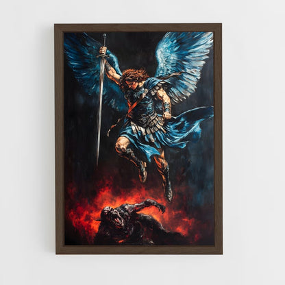 ap-archangel michael-15 cadre Bois foncé
