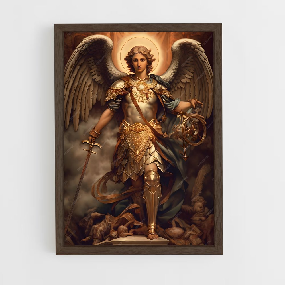 ap-archangel michael-2 cadre Bois foncé