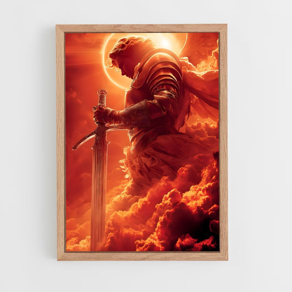 ap-archangel michael-7 cadre Bois clair
