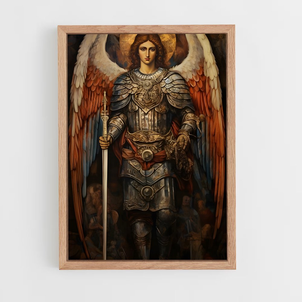 ap-archangel michael-8 cadre Bois clair