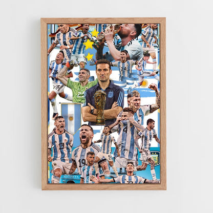 ap-argentina national football team-10 cadre Bois clair