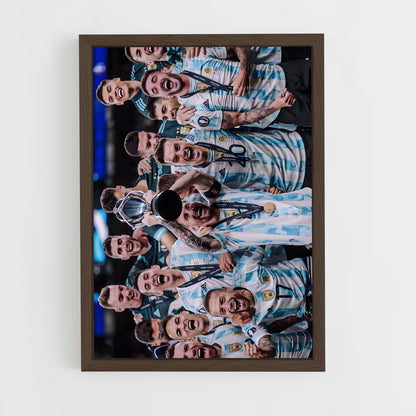 ap-argentina national football team-3 cadre Bois foncé
