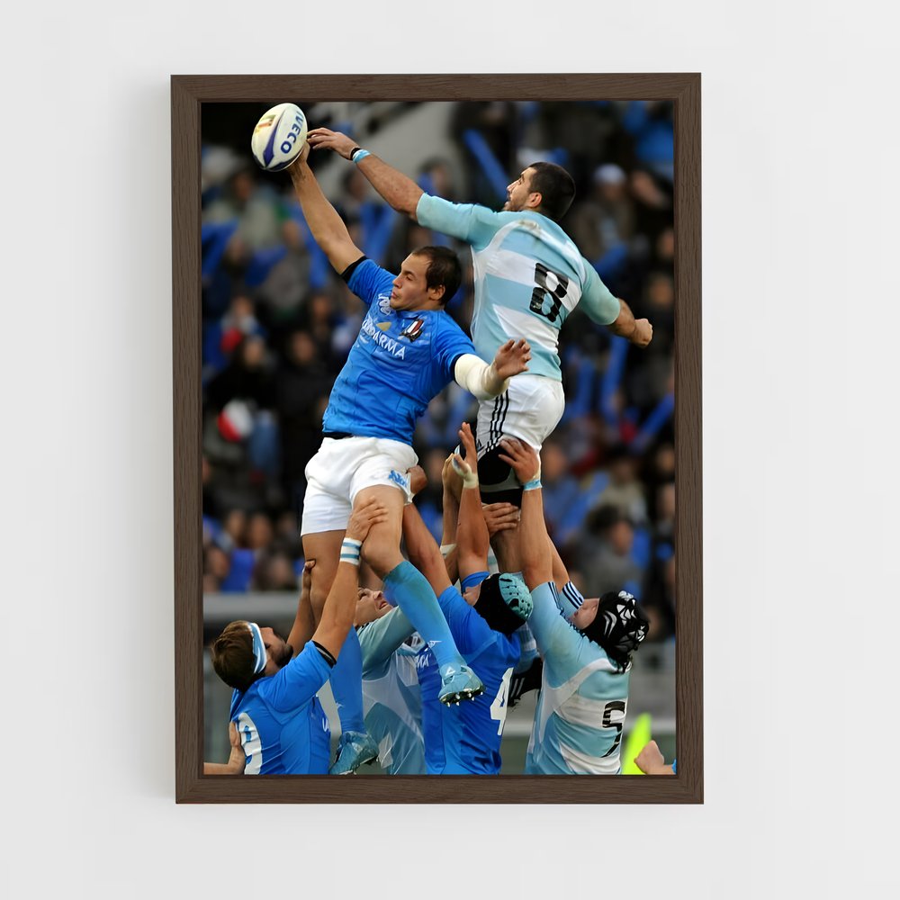 ap-argentina national rugby team-4 cadre Bois foncé