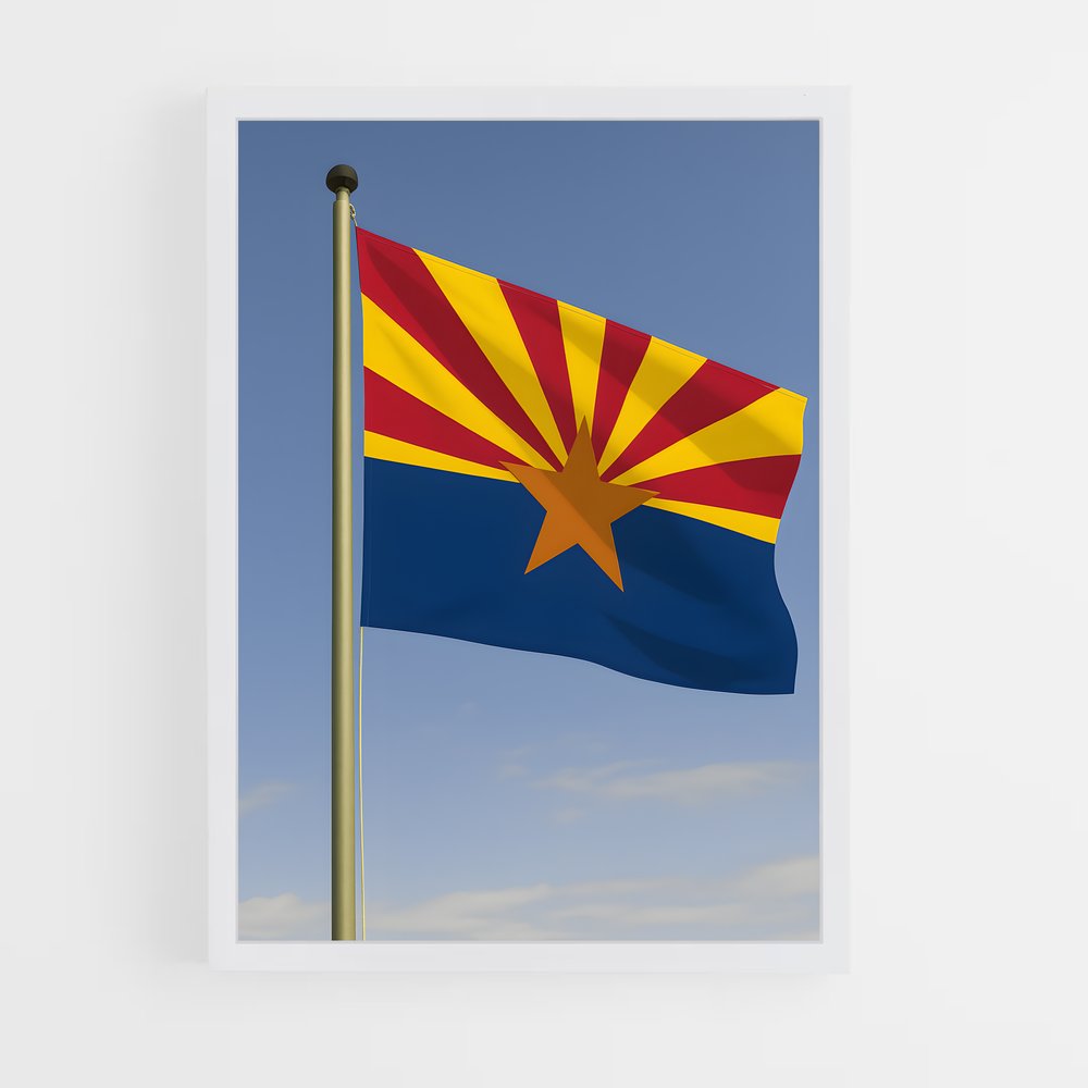 ap-arizona flag-1 cadre Blanc