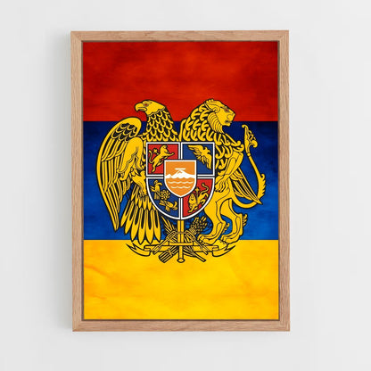 ap-armenia flag-2 cadre Bois clair