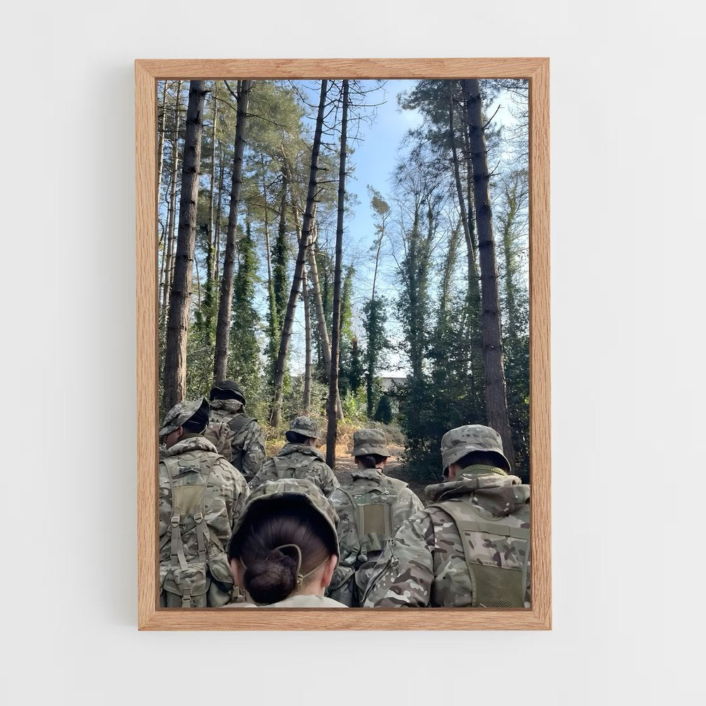ap-army soldier-10 cadre Bois clair