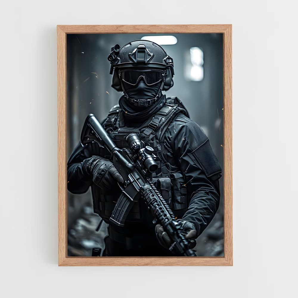 ap-army soldier-14 cadre Bois clair