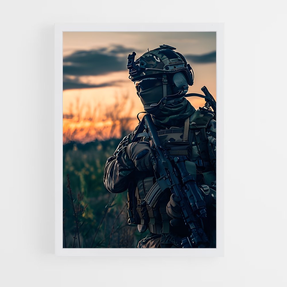 ap-army soldier-2 cadre Blanc