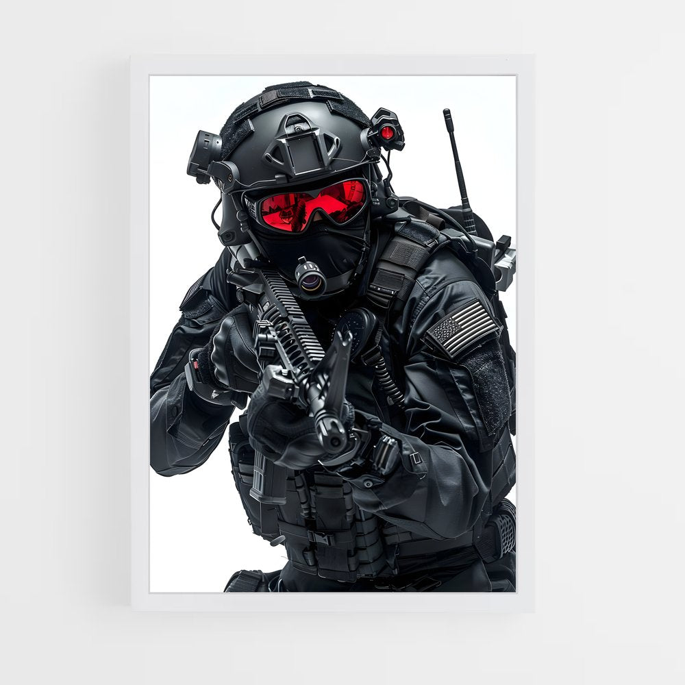 ap-army soldier-4 cadre Blanc