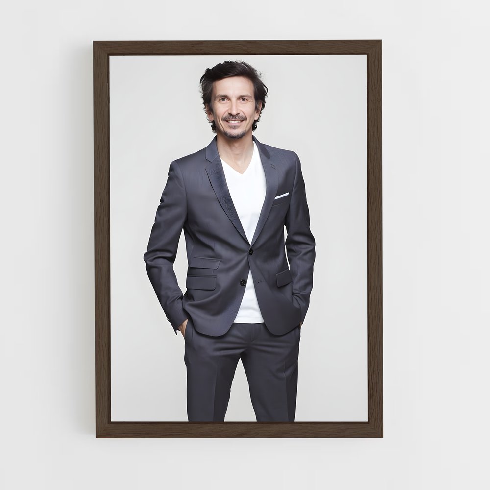 ap-arnaud tsamere-4 cadre Bois foncé