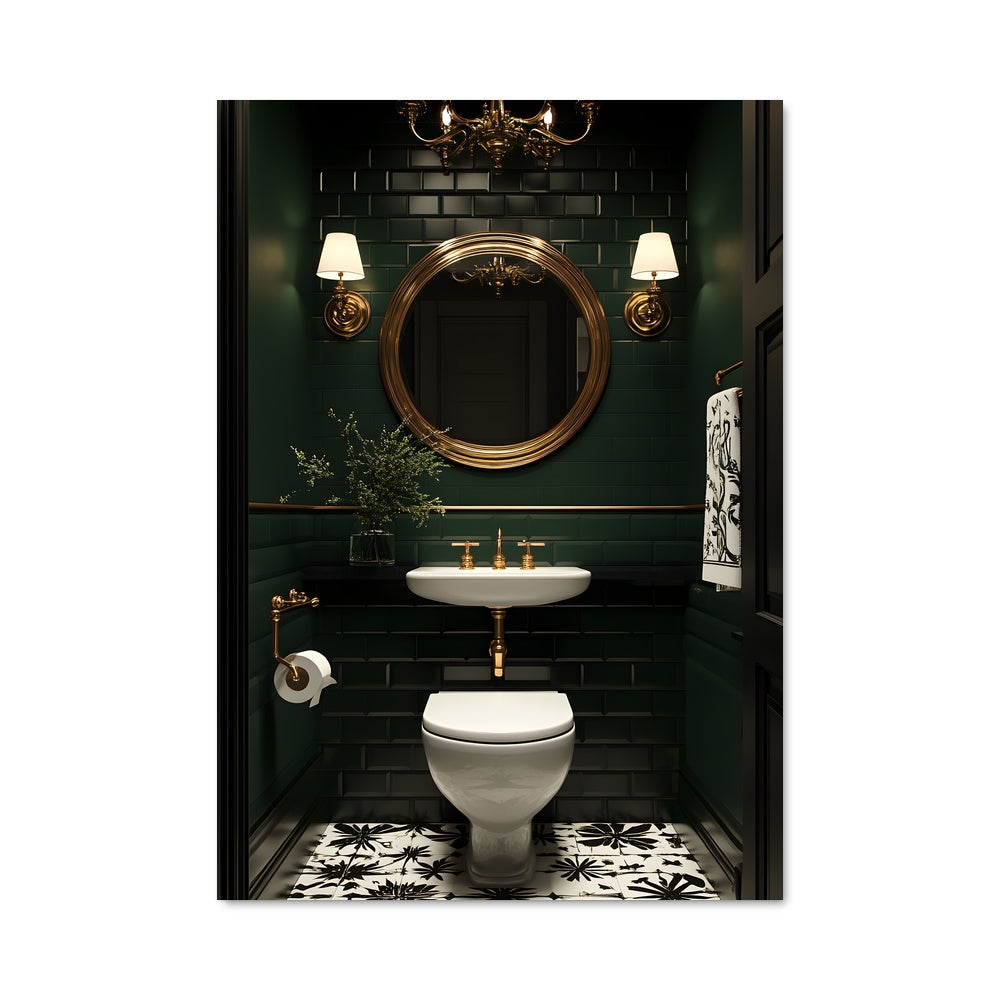 Poster Art de Salle de Bain