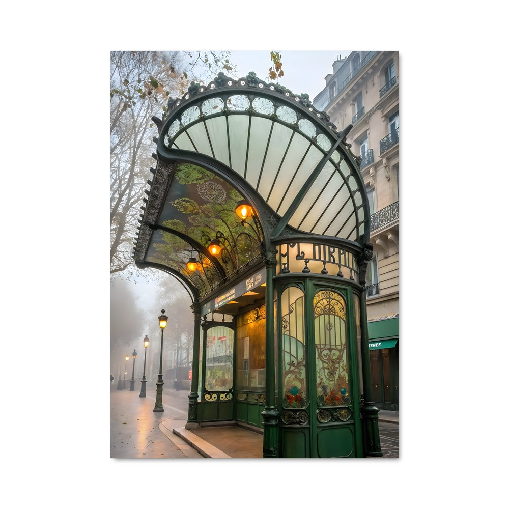 Poster Arrêt Vert à Paris