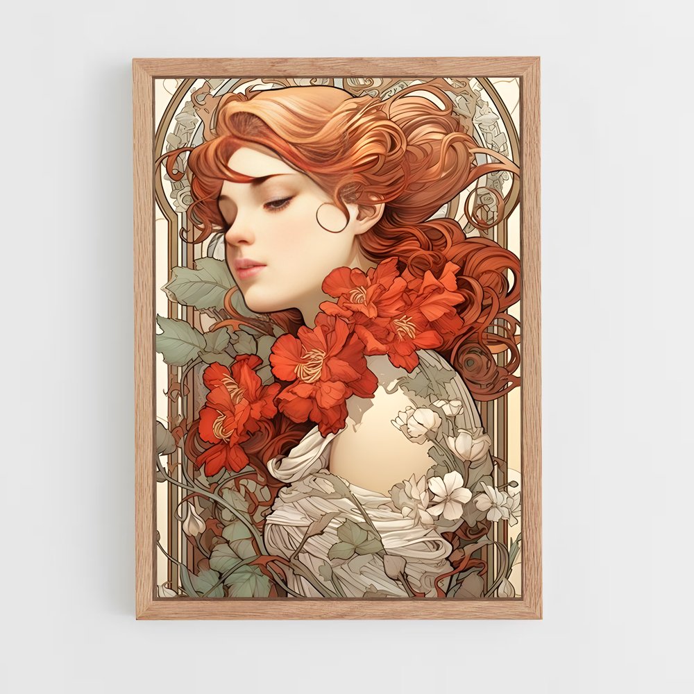 ap-art nouveau-5 cadre Bois clair