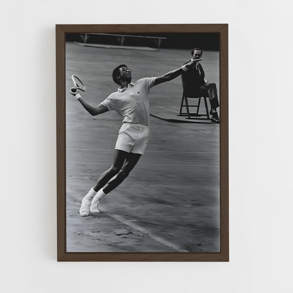 ap-arthur ashe-4 cadre Bois foncé