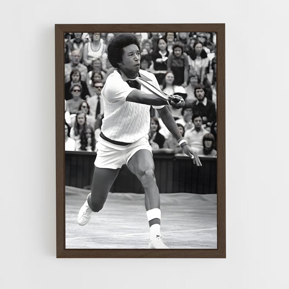 ap-arthur ashe-5 cadre Bois foncé