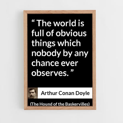ap-arthur conan doyle-8 cadre Bois clair