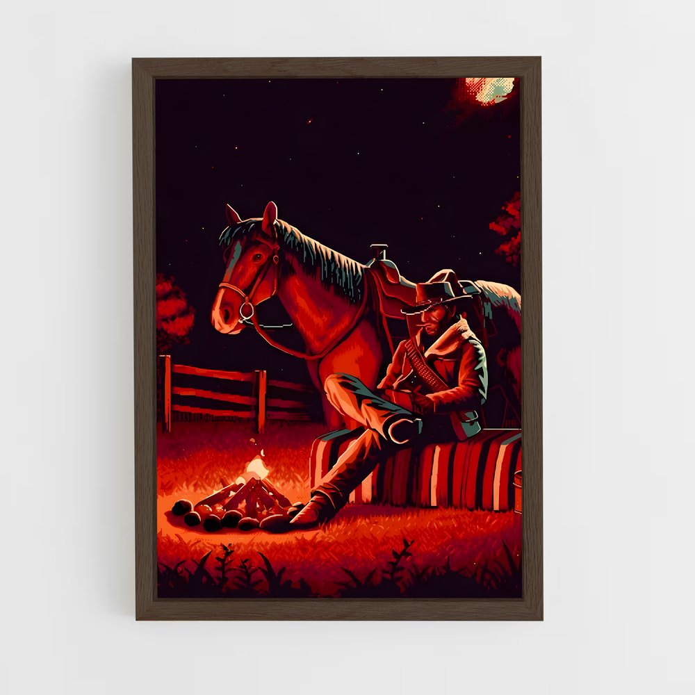 ap-arthur morgan-5 cadre Bois foncé