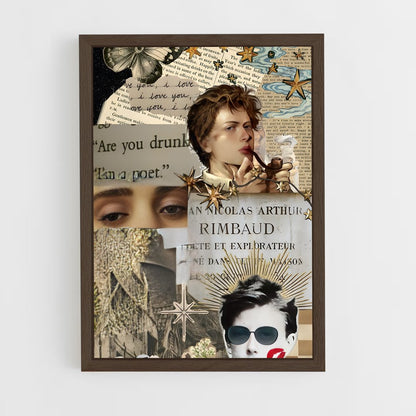 ap-arthur rimbaud-1 cadre Bois foncé